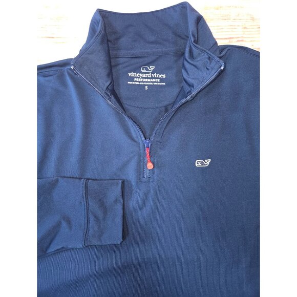 Vineyard Vines Mens‎ Performance 1/4 Zip Pullover Small Blue - Picture 4 of 7